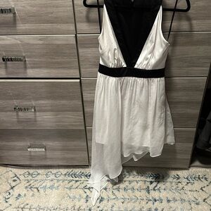 Black and white sexy summer dress